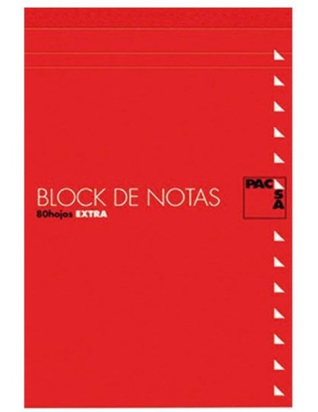 Paq 10 bloc notas con tapa fº 80h 60gr 4x4